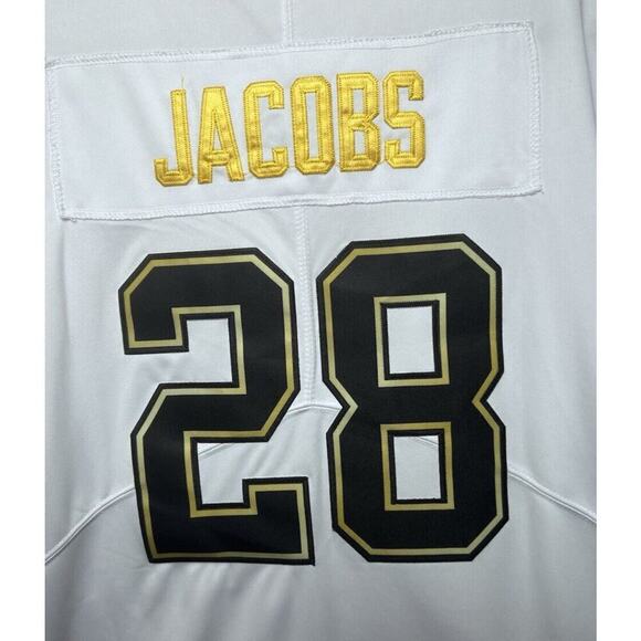 Raiders #28 Jacobs Golden Edition Jersey Replica Knockoff Size L - Picture 4 of 11